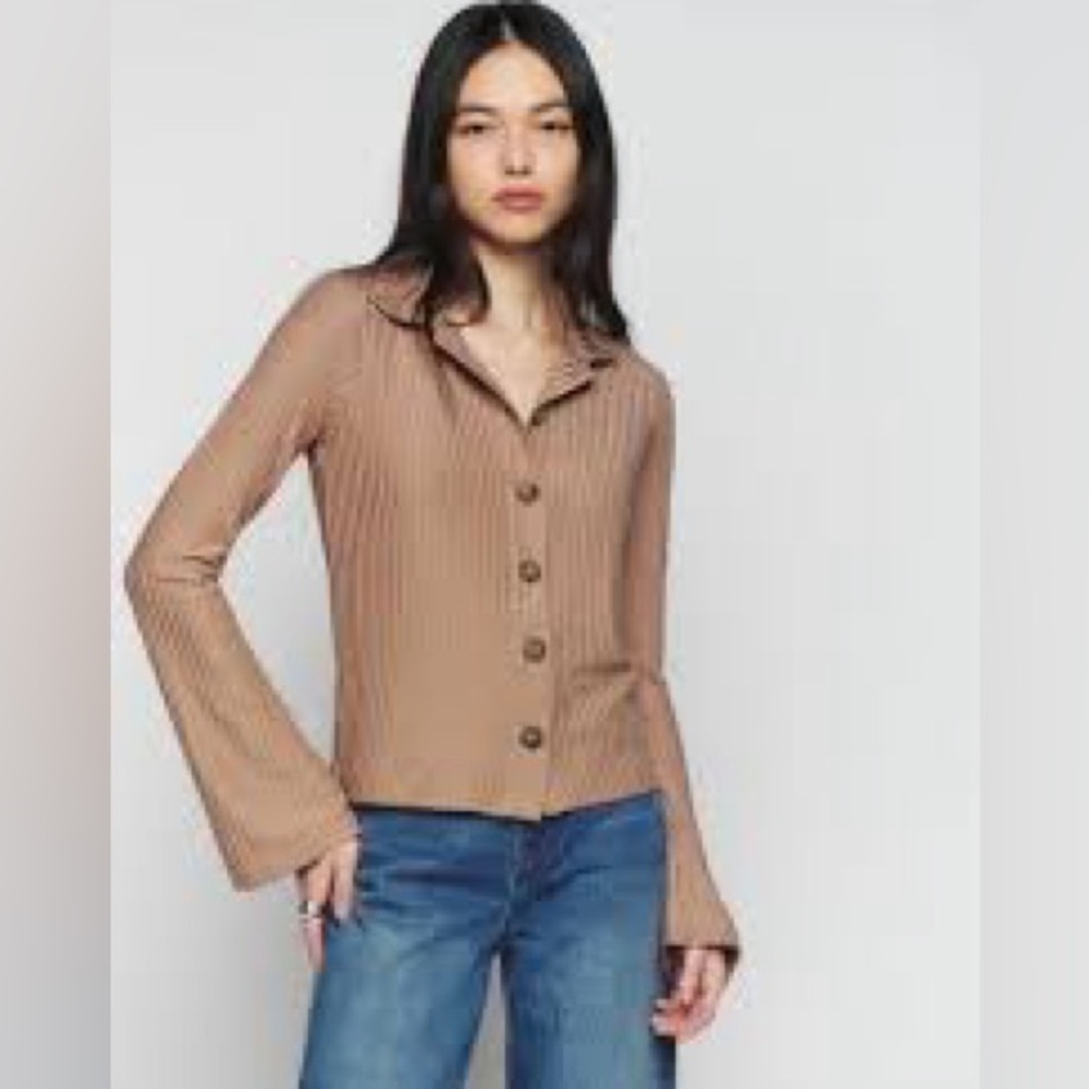 Réformation Esmeray top in Brunette